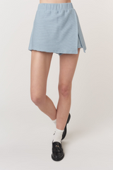 Light Gray End Game Textured Skort Top