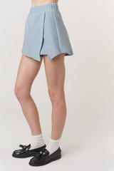 Light Gray End Game Textured Skort Top