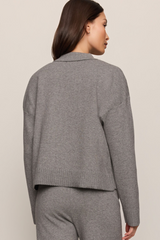 Slate Gray Slowdown Sweater Jacket Jacket
