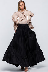 Light Gray Matilda Skirt Maxi Skirt