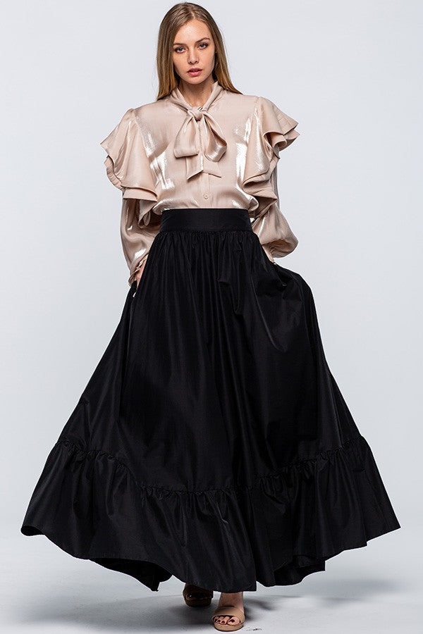 Light Gray Matilda Skirt Maxi Skirt