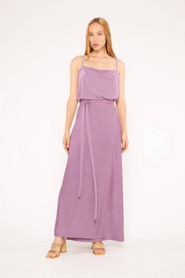 Misty Rose Slinky Wrap Skirt Skirt