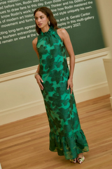 Sienna Camille Gown Emerald Azalea Organza Maxi Dress