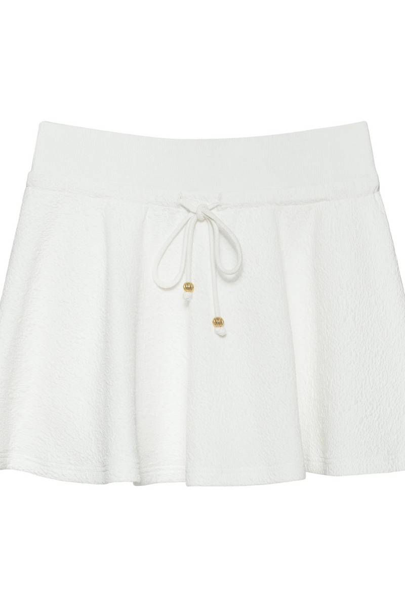 Beige Cherie Skirt Mini Skirt