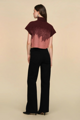 Black Harper Ombre Knit Top Sweater