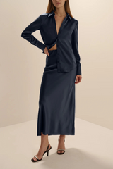 Gray The Favorite Skirt Midi Skirt