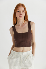 Light Gray The Millie Top Tank Top