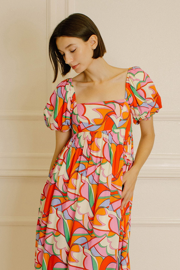 Tan Sweet Smiles Midi Dress Midi Dress