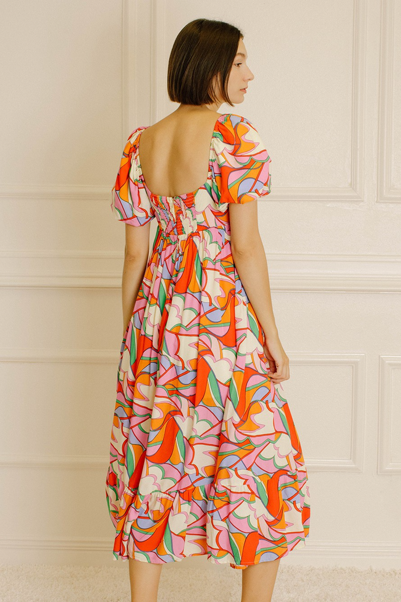Gray Sweet Smiles Midi Dress Midi Dress