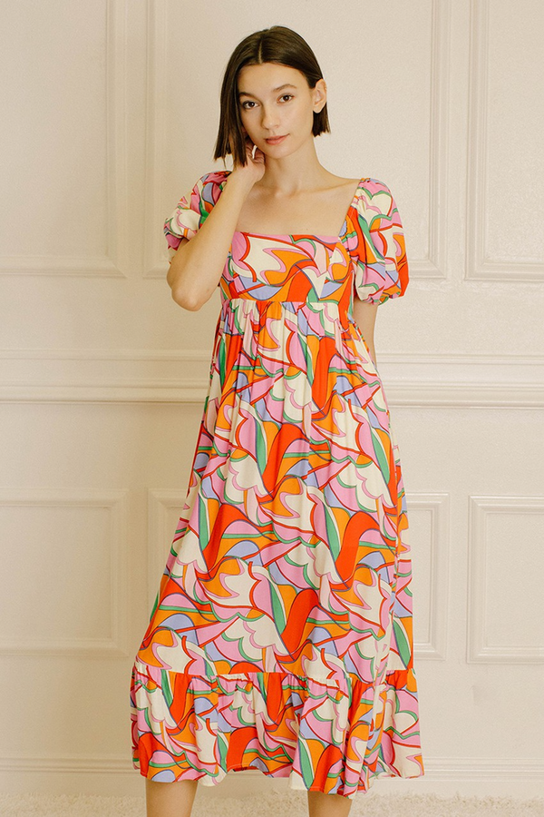 Gray Sweet Smiles Midi Dress Midi Dress