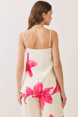 Light Gray The Floral Muse Cami Top Top