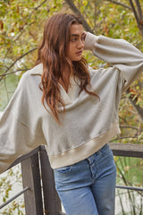 Dim Gray Ivy League Pullover Sweater