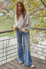 Rosy Brown Ivy League Pullover Sweater