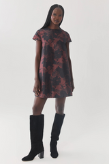 Lavender Spade Dress in Brown/Black Mini Dress