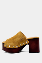 Hayden Platform Mule | Camel Suede