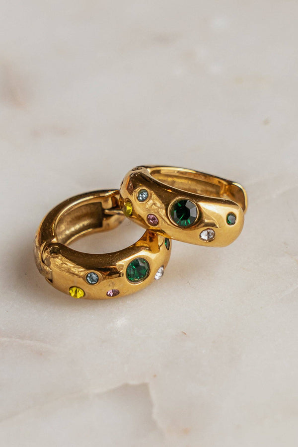 Gray Tatiana Multi Huggies Earrings