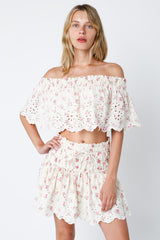 Light Gray Hardin Top Crop Top