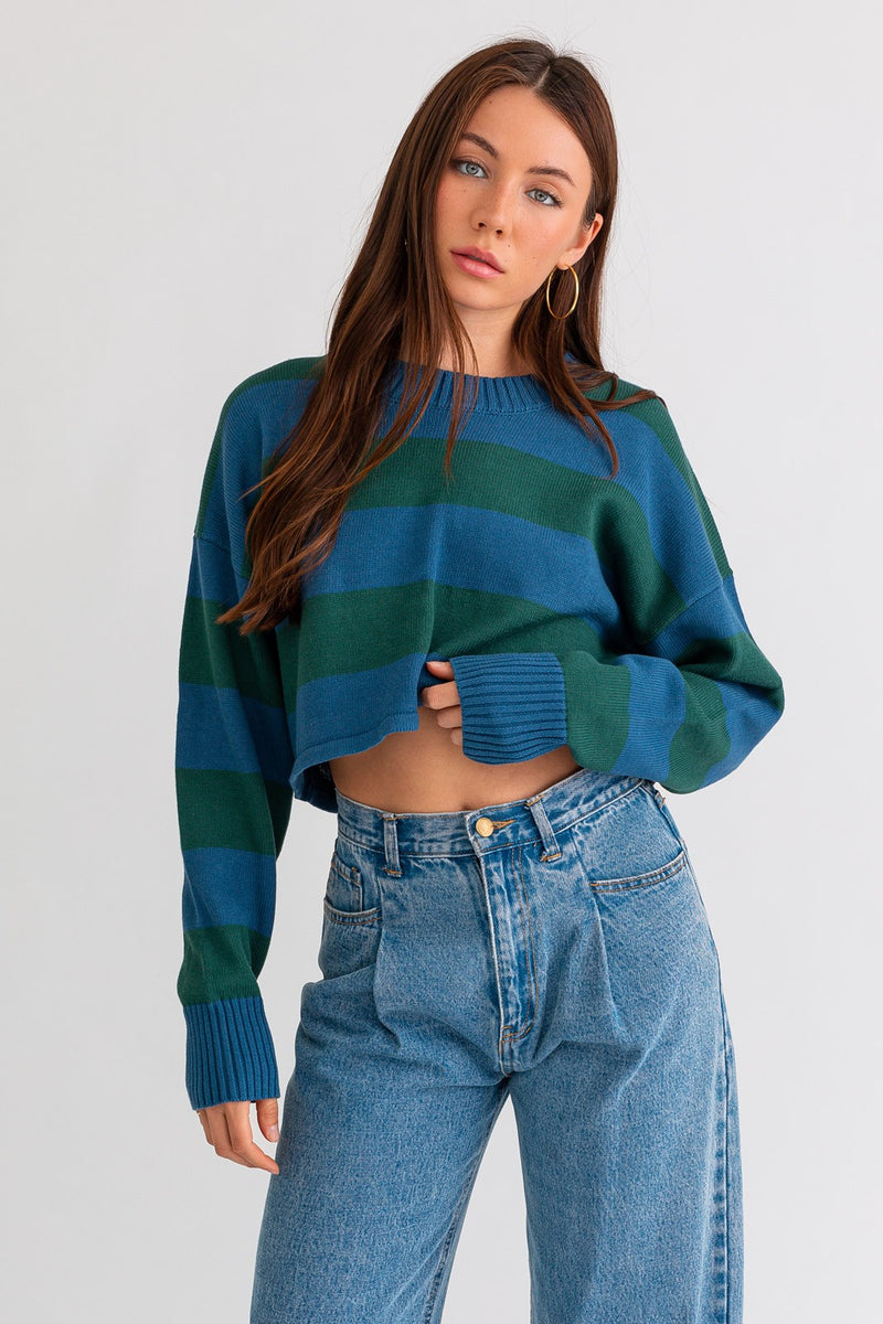 Light Gray Charlie Cropped Sweater Shirts & Tops