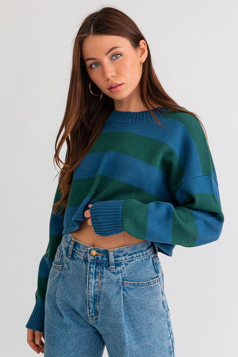 Light Gray Charlie Cropped Sweater Shirts & Tops