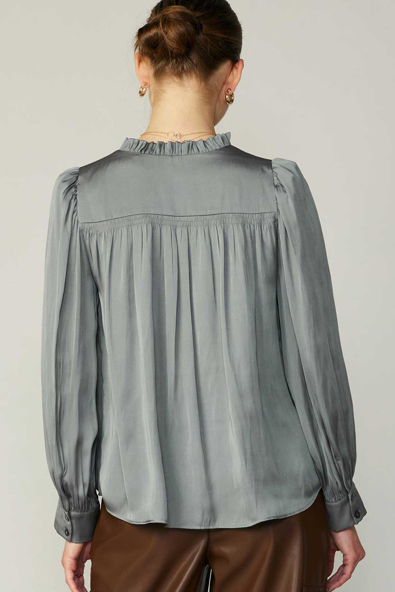 Gray Carey Blouse Blouse