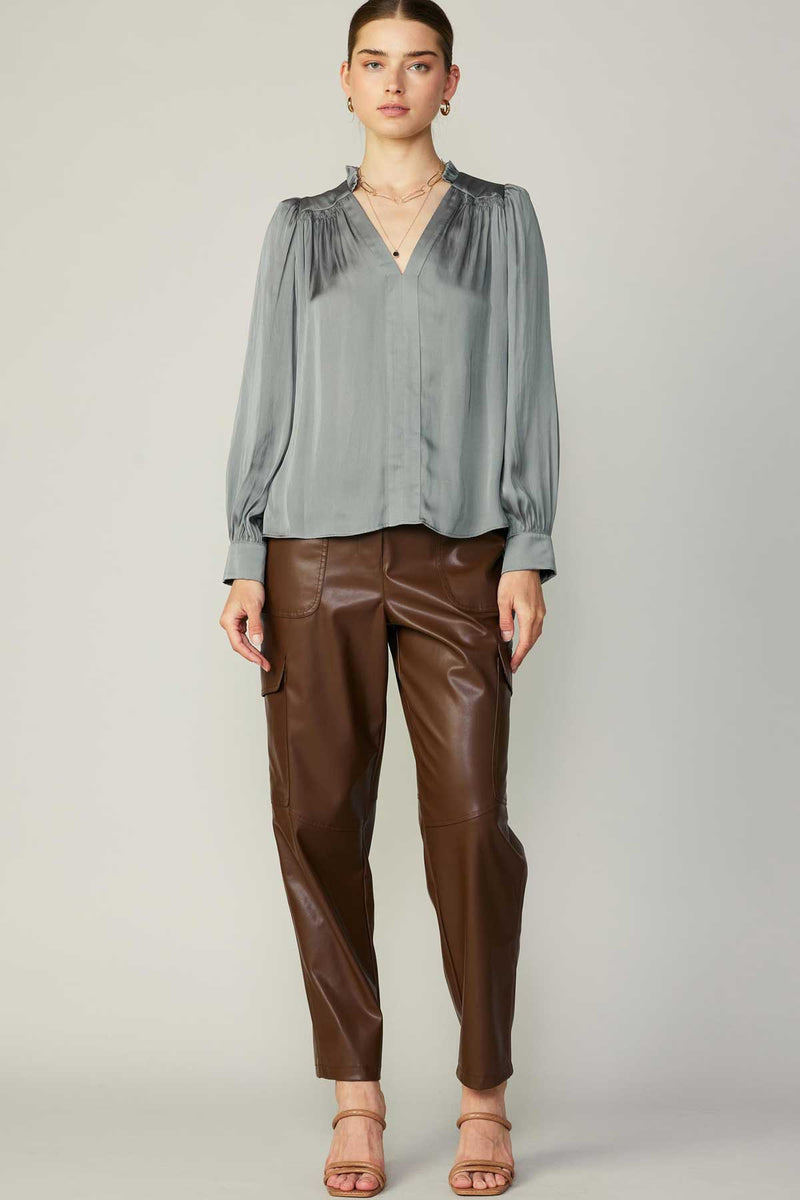 Gray Carey Blouse Blouse