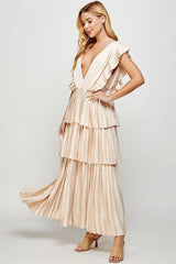 Light Gray Toast of the Town Maxi Maxi Dress