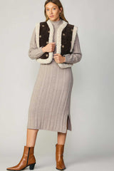 Gray Reversible Corduroy Vest Vest