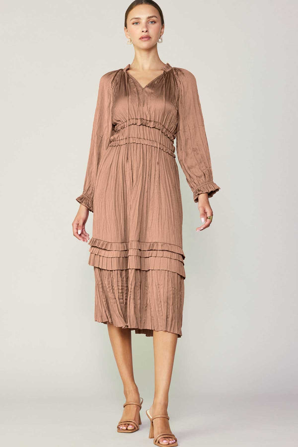Light Gray Camille Midi Dress Midi Dress