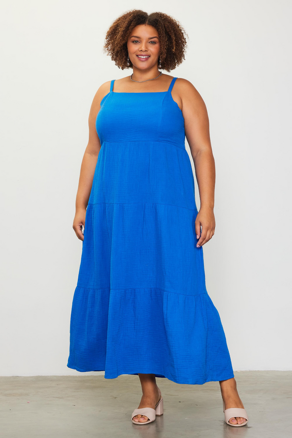 Royal Blue Jenner Maxi Dress - Plus Size Maxi Dress