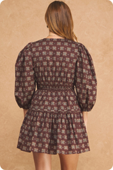 Tan A Little Luck Clover Mini Dress Mini Dress