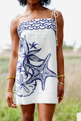 White Smoke Coast Stars Off-White Mini Dress Mini Dress