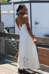 Light Steel Blue Eleanora Dress Maxi Dress