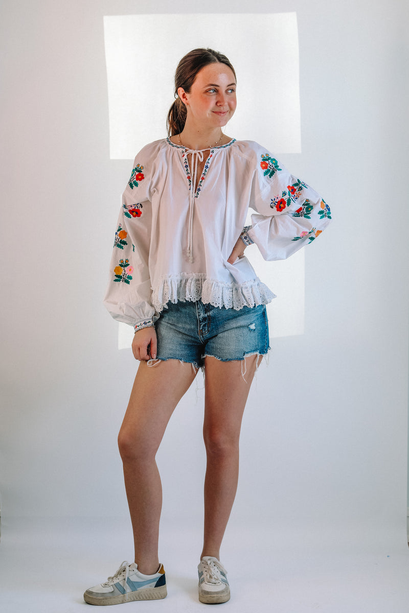 Gray Paige Top Top