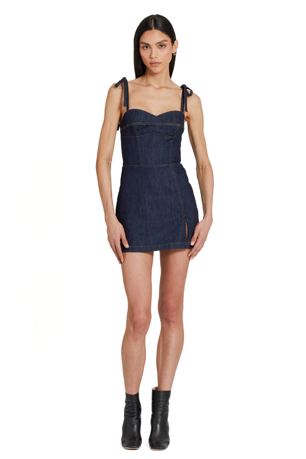 Rosy Brown Taylor Denim Romper Romper