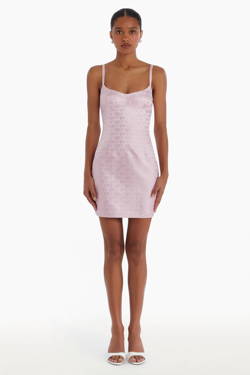 White Smoke Deserae Dress Mini Dress