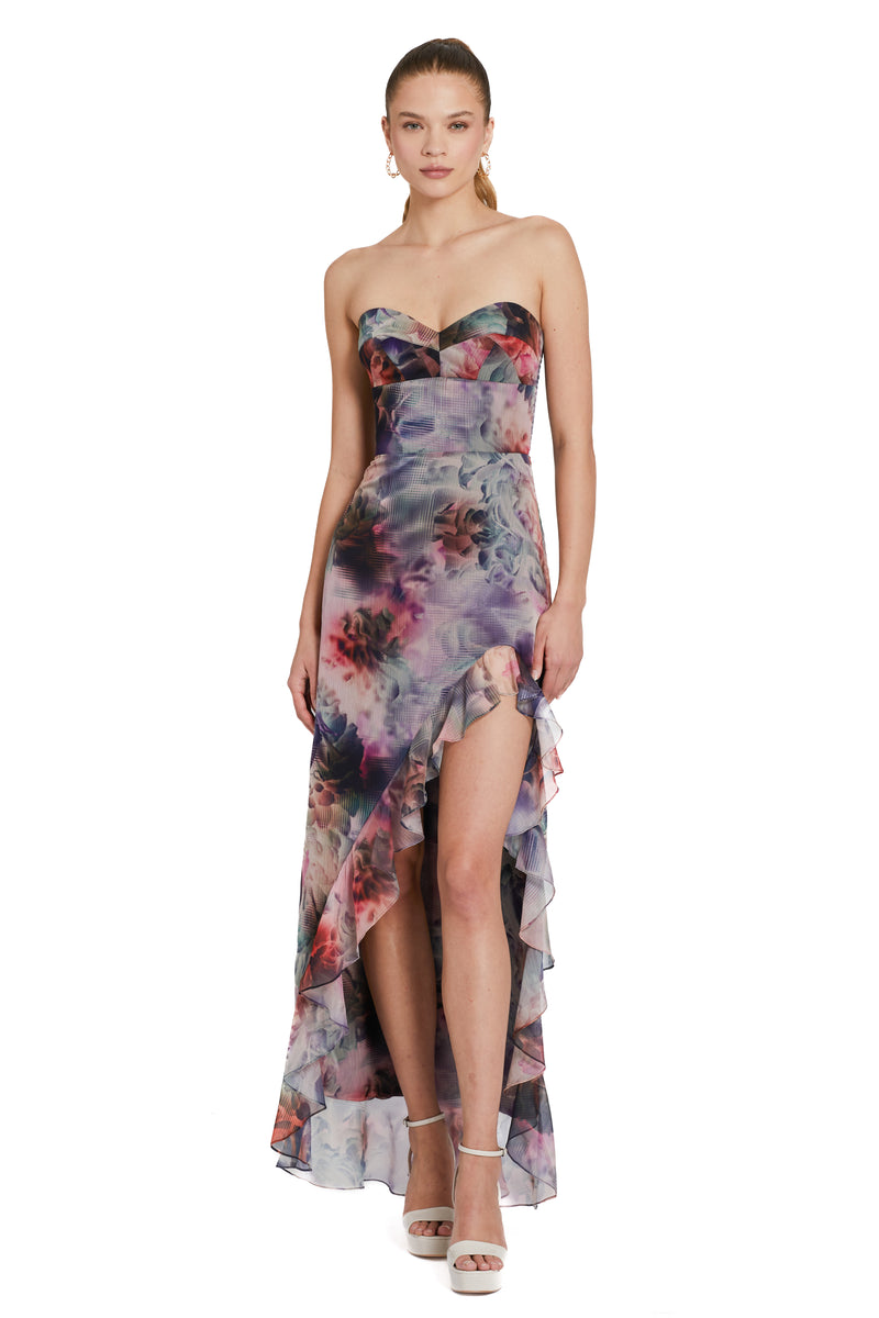 Rosy Brown Eden | Strapless Gown Formal Dress