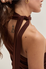 Black Eve Tie Neck Sleeveless Top Top