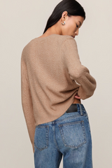 Light Gray Medina Cable Cardigan Cardigan