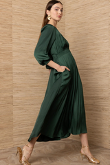 Tan Adriel Solid Maxi Dress Maxi Dress