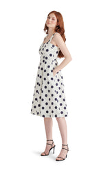 Light Gray Dolly Dress Midi Dress