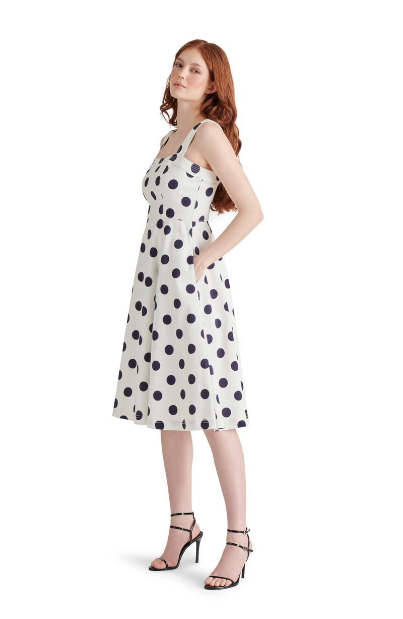Light Gray Dolly Dress Midi Dress