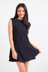 White Smoke East Gate Pinstripe Mini Dress Mini Dress