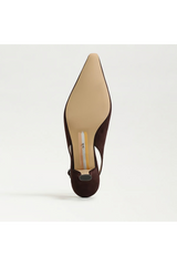 Bianka Slingback Pump | Cafe Noir Suede