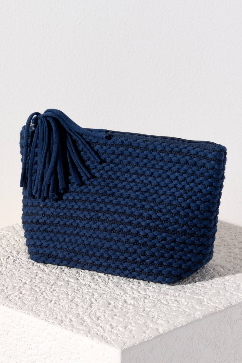 Light Gray Mavis Zip Pouch Bag
