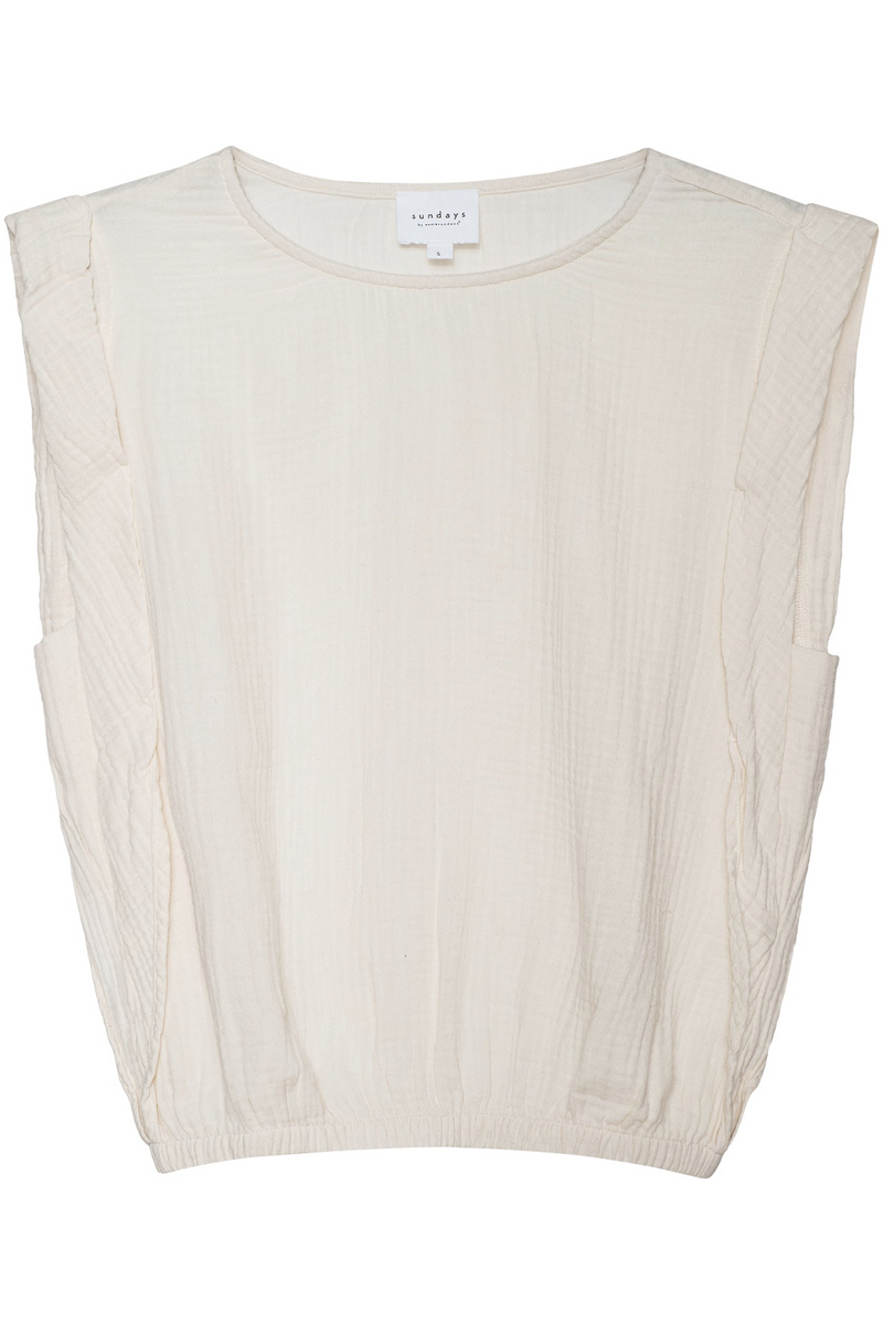 Light Gray Kane Popover Top