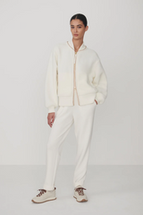 Light Gray Klaudia Fleece Jacket Jacket