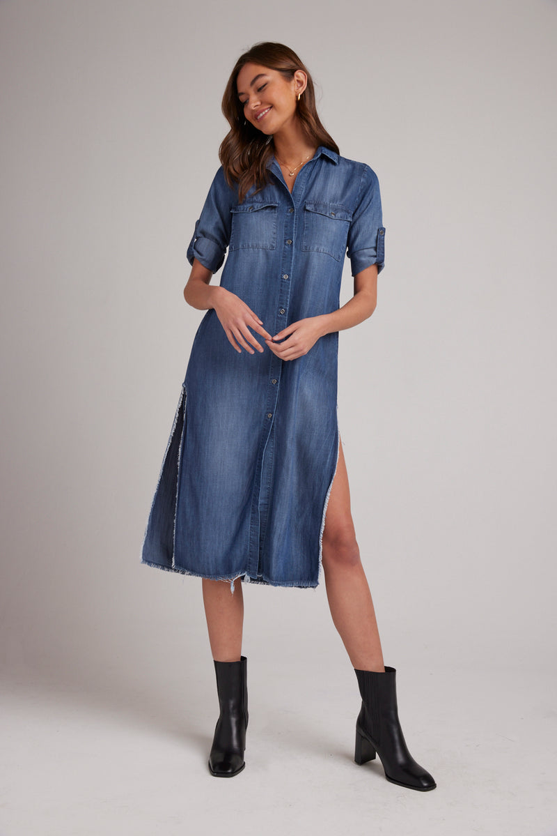 Gray Maxi Shirt Dress Maxi Dress