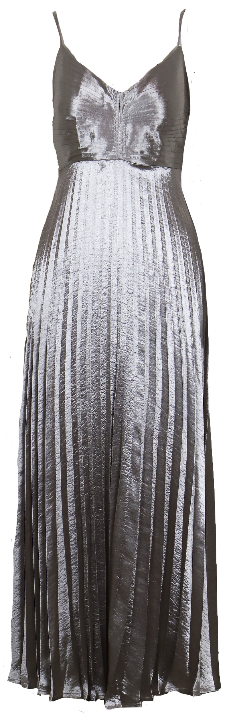 Dark Slate Gray Rose Pleated Dress Maxi Dress