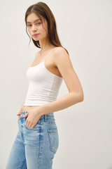 Light Gray Angel Cropped Tank Tank