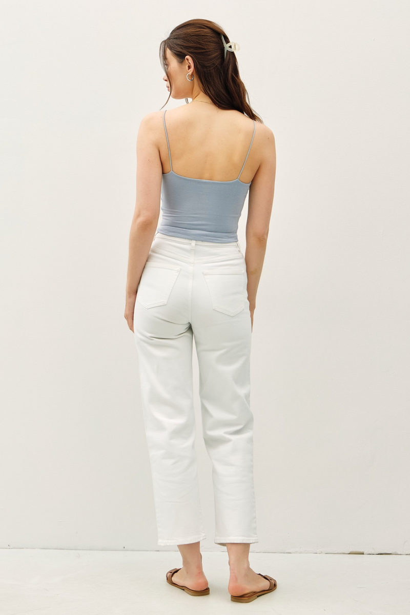 Light Gray Angel Cropped Tank Tank
